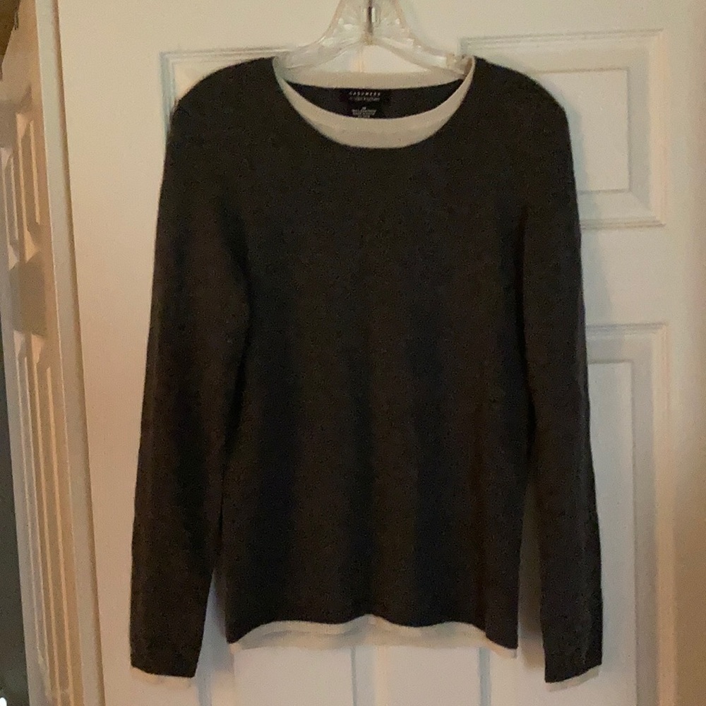Dark grey cashmere sweater